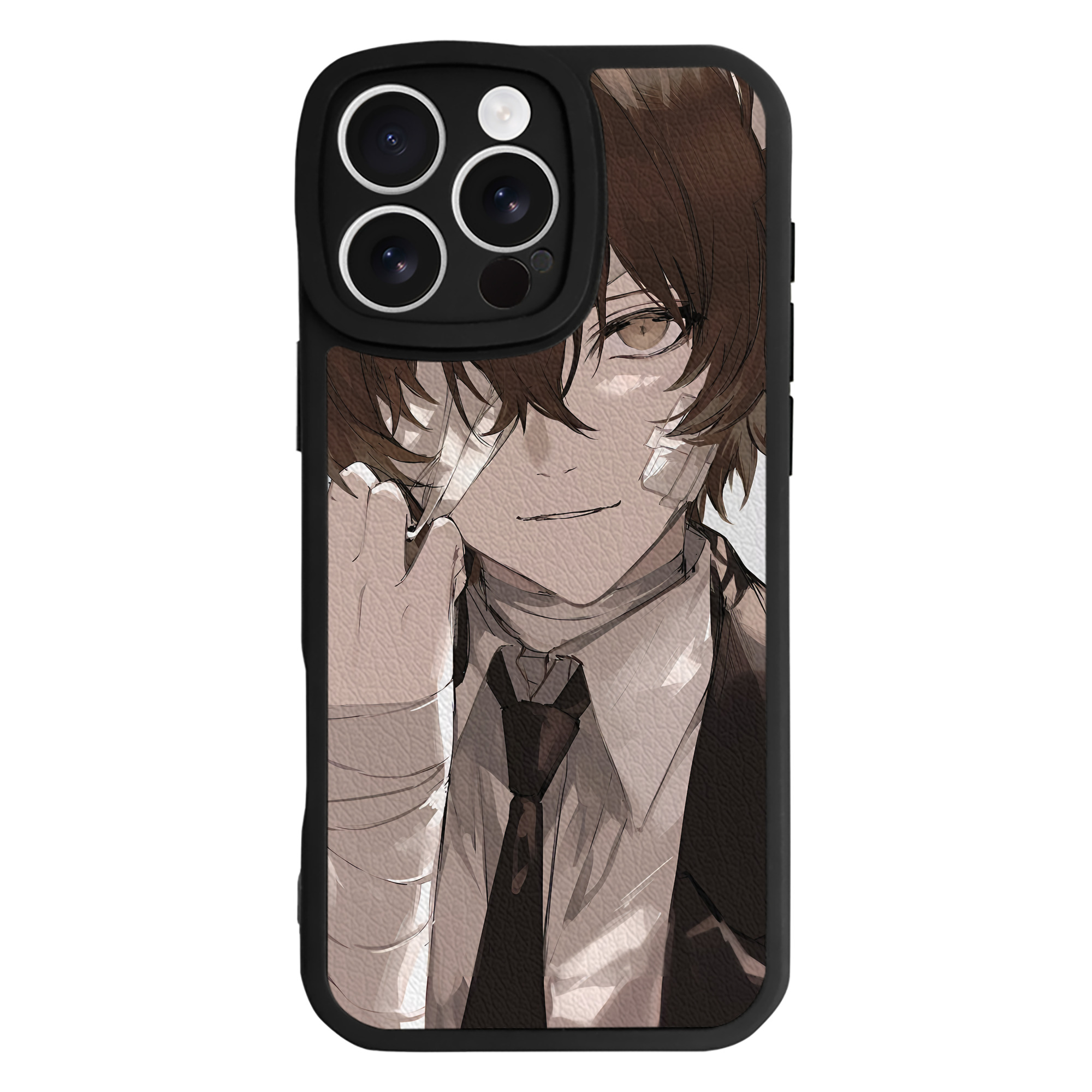 （画像用） 文豪ストレイドッグス Bungo Stray Dogs 【iPhone 16シリーズ対応】シリコンスマホケース（レザー調） 材質：シリコン